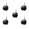 Service Caster 2'' Floor Safe Black Hooded Twin Wheel Caster Grip Ring Stem, 5PK SCC-GR02S50D-NYU-FB-716X1716-5 - alternate 1